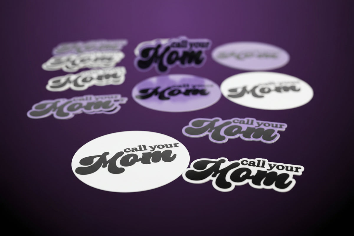 Call Your Mom—Die-Cut & Circle Stickers