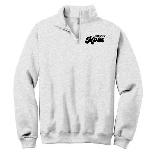 Embroidered Quarter Zip