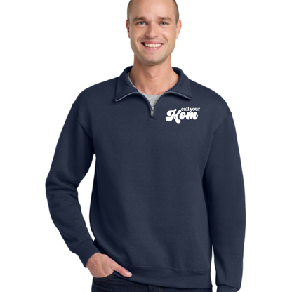 Embroidered Quarter Zip