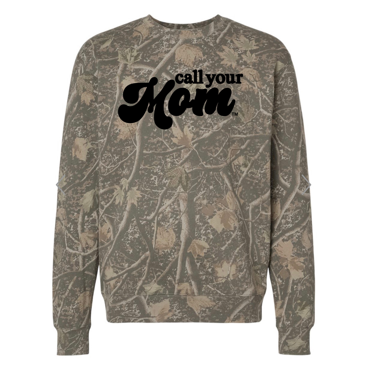 Call Your Mom Camo Crewneck
