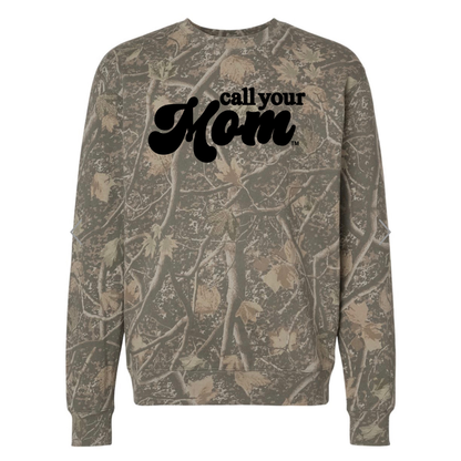 Call Your Mom Camo Crewneck